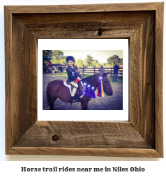 horse trail rides near me in Niles, Ohio